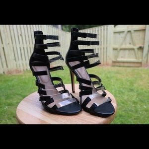 Black Strappy Heels